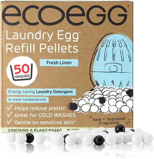 Ecoegg Laundry Egg Refill Pellets, 50 Wash Fresh Linen