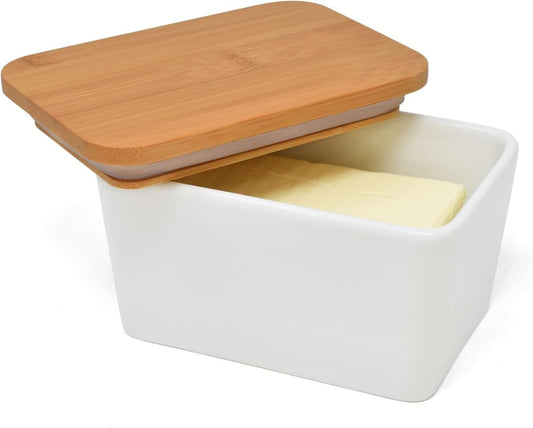 Butter Storage Dish with Bamboo Lid - 500ml