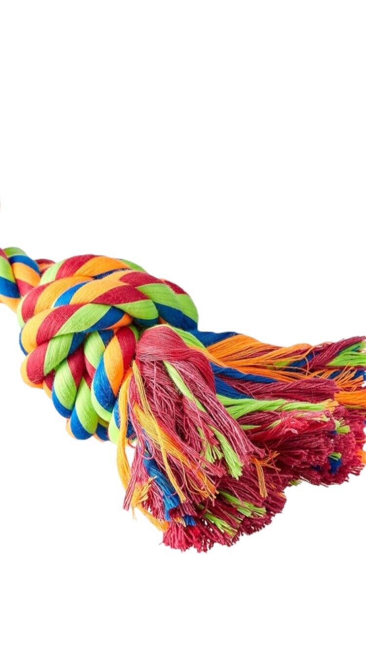Croci Rope Dog Toy - 3 Knots - Strong - Teeth Cleaner - 60cm